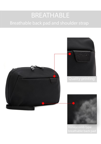 D-Pack Erkek Siyah Kumaş El Çantası 24Sbd30006F