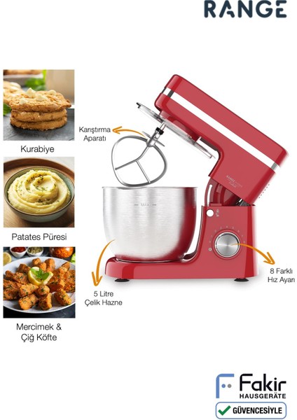 Range Fixroll Mutfak Şefi- Kırmızı indirimleri