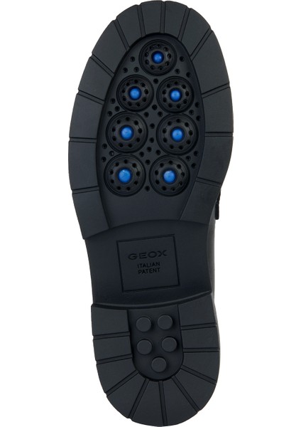 Kadın Siyah Spherica Deri Maskülen Loafer D36VDI00043C9999