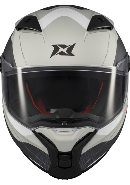 Axxıs Motosiklet Kaskı Fenıx Ork C2 Black-Whıte Matt Gloss modelleri