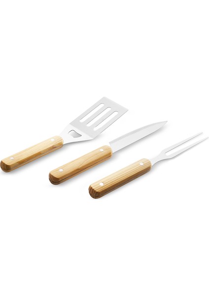 Taşınabilir 6 Parça Ahşap Saplı Barbekü/Mangal Seti indirimleri