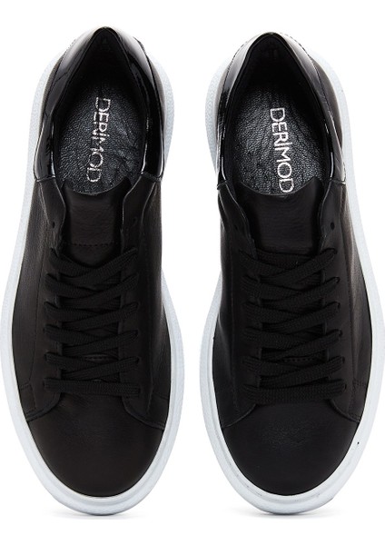Kadın Siyah Bağcıklı Kalın Taban Sneaker 24WFD370114