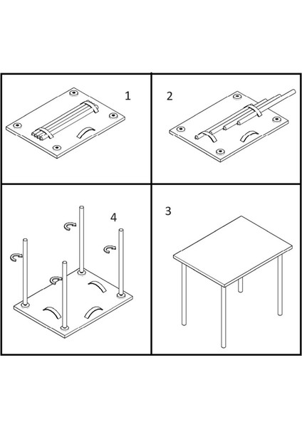 HC Atölye Ahşap Atölyesi Portatif Kamp Masası Balkon Bahçe Masası Piknik Masası Sehpası 60X45CM