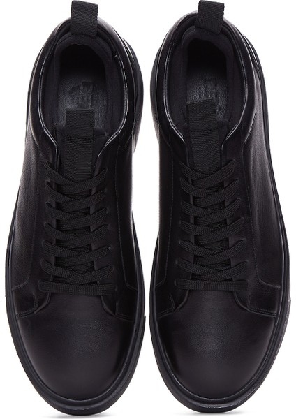 Erkek Siyah Bağcıklı Sneaker 24WFD610518