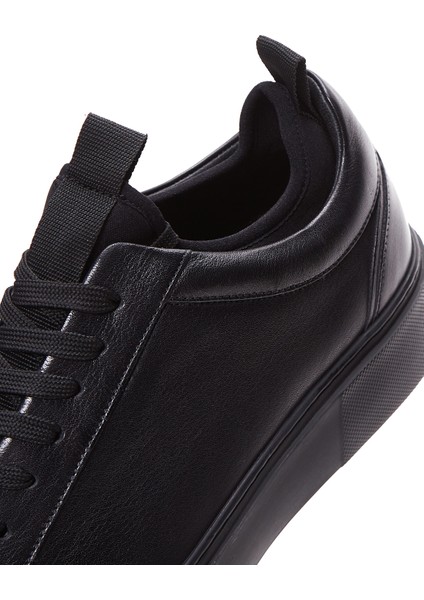 Erkek Siyah Bağcıklı Sneaker 24WFD610518