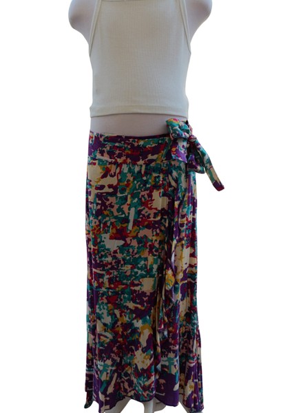 Kız Çocuk İkili Takım – Askılı Crop T-Shirt & Uzun Etek fırsatları