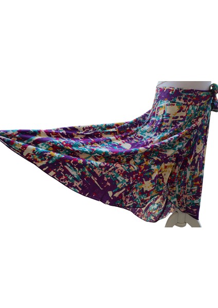 Kız Çocuk İkili Takım – Askılı Crop T-Shirt & Uzun Etek