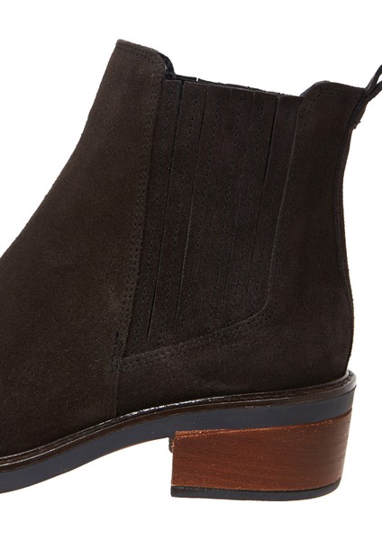 Kadın Antrasit Süet Deri Chelsea Bot 24WFD160710