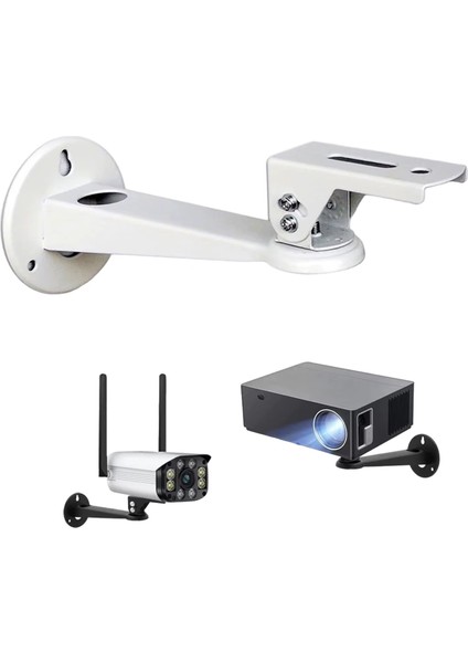 Metal Döner Başlıklı Cctv Kamera Projeksiyon Duvara Monte Askı Aparatı - AL5283