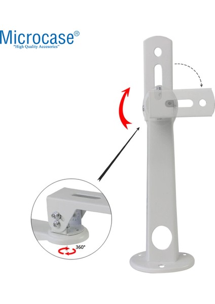 Metal Döner Başlıklı Cctv Kamera Projeksiyon Duvara Monte Askı Aparatı - AL5283 fiyatları