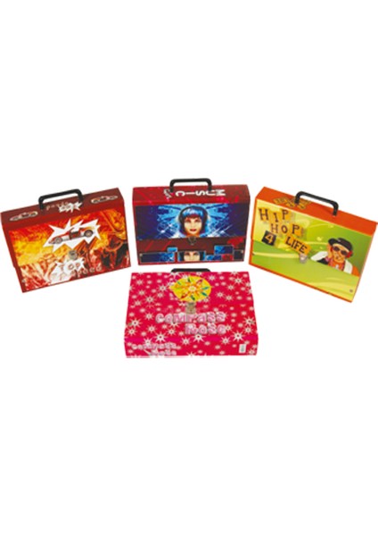 Gülpaş Kulplu Kutu Klasör 1 Adet Kırmızı Dayanıklı Karton 35x25x10 cm Evrak Düzenleme ve Saklama