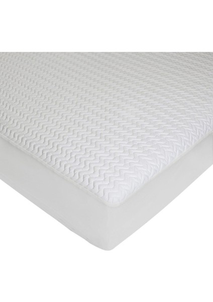 Kapitoneli Sıvı Geçirmez Yatak Koruyucu Fitted Alez Gri