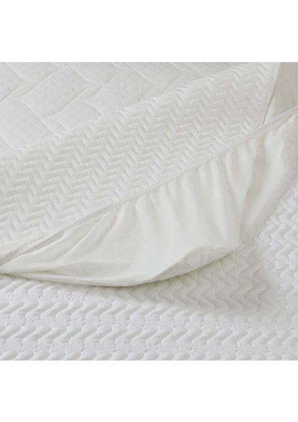 Kapitoneli Sıvı Geçirmez Yatak Koruyucu Fitted Alez Gri modelleri