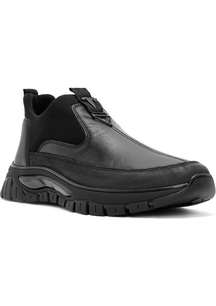 Erkek Siyah Deri Comfort Loafer 24WFD650718