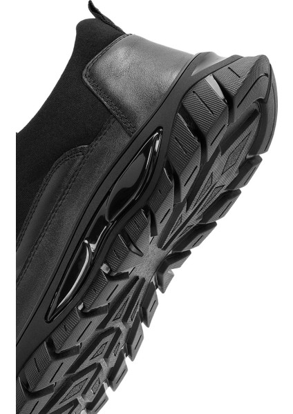 Erkek Siyah Deri Comfort Loafer 24WFD650718