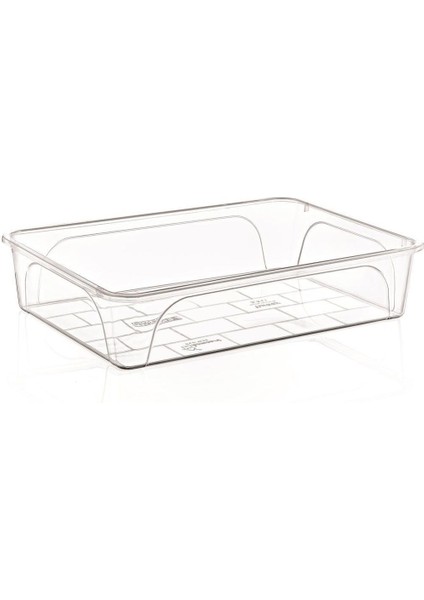 5 Litre Şeffaf Plastik Peynir Küveti, 12335 ve 1233 Litre Turuncu Renkli