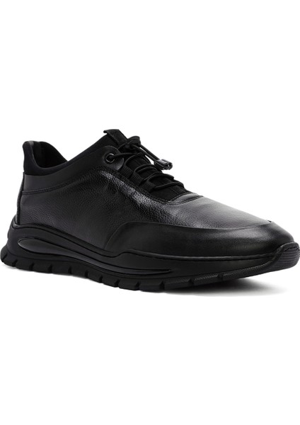 Erkek Siyah Bağcıklı Casual Sneaker 24WFD6611FT