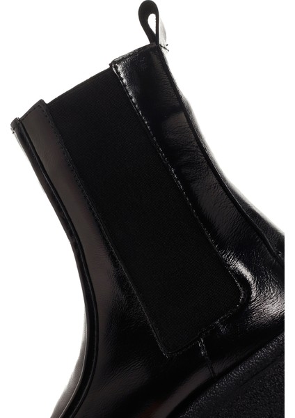 Kadın Siyah Rugan Deri Chelsea Bot 24wfd290416