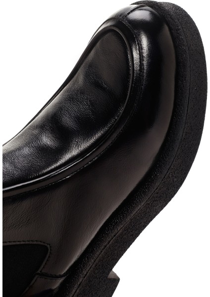 Kadın Siyah Rugan Deri Chelsea Bot 24wfd290416