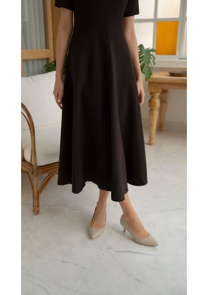 Nell Bej Deri Stiletto indirimleri