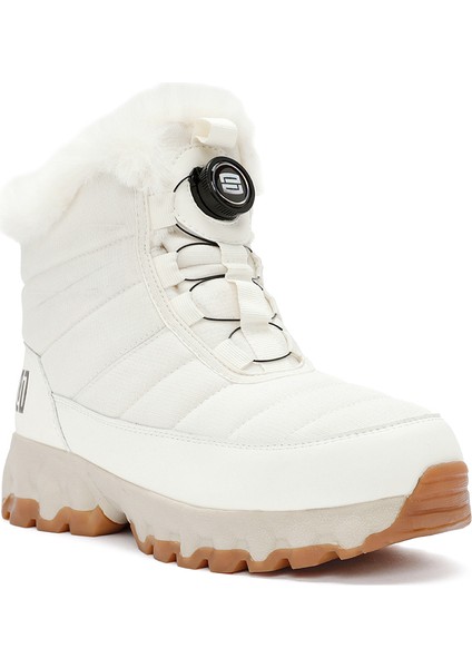 Dry Kadın Krem Bağcıklı Kalın Tabanlı Waterproof Outdoor Bot 24WFD491514