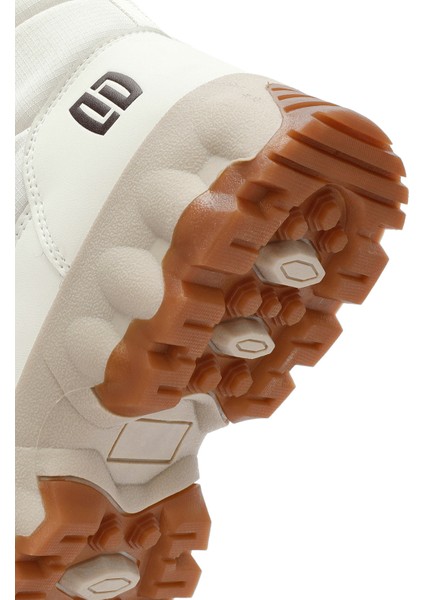 Dry Kadın Krem Bağcıklı Kalın Tabanlı Waterproof Outdoor Bot 24WFD491514