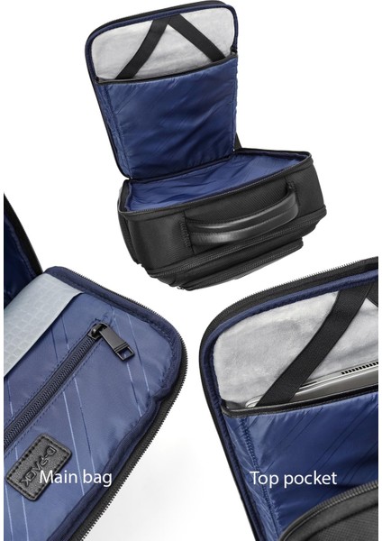 Erkek Siyah Kumaş Sırt Çantası 24WBD30026F