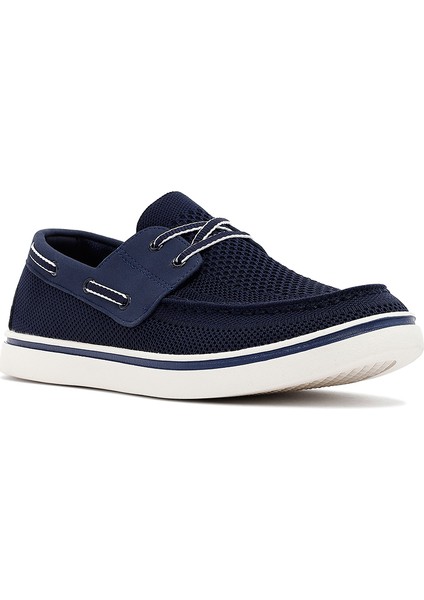 Zero Erkek Lacivert Bağcıklı Kumaş Casual Ayakkabı 25SFD69016F