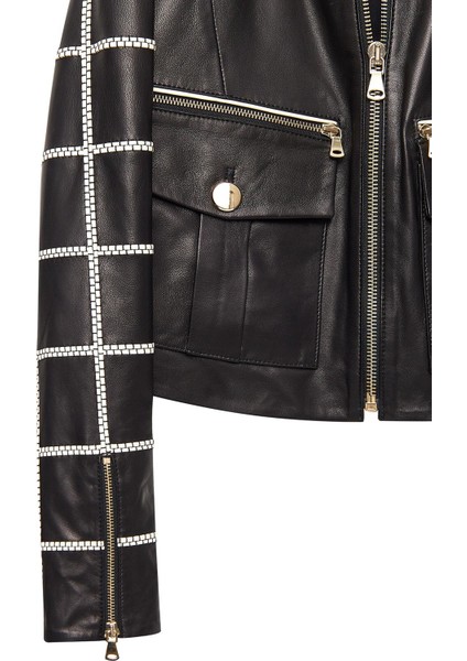 Capri Kadın Siyah Kısa Deri Ceket 24WGD5221Z5