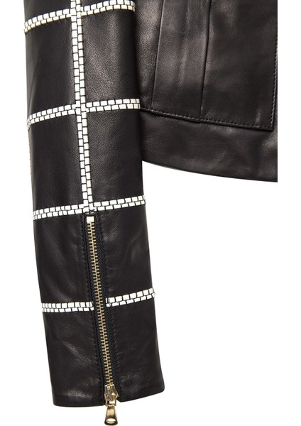 Capri Kadın Siyah Kısa Deri Ceket 24WGD5221Z5