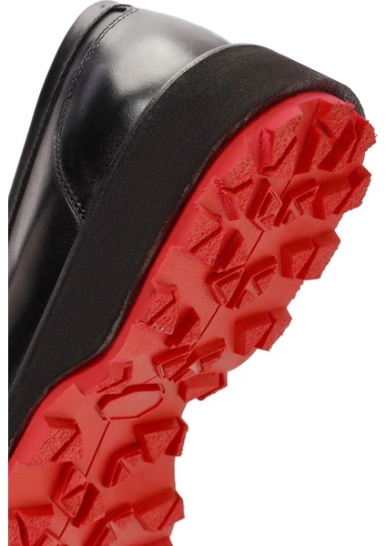 Erkek Siyah Deri Casual Loafer 24WFD720218