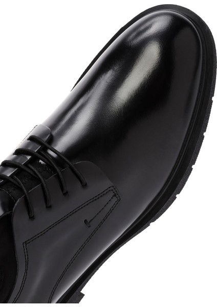 Erkek Siyah Bağcıklı Casual Ayakkabı 24WFD750122