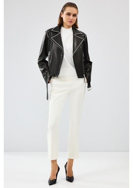 Lady Kadın Siyah Kısa Deri Ceket 24WGD5213VE