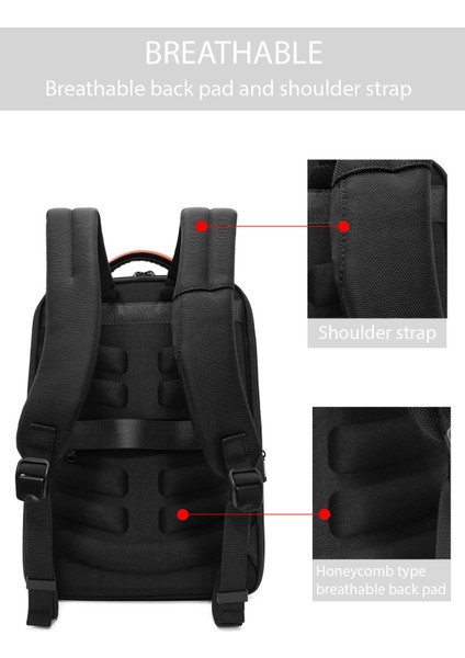 Erkek Siyah Sırt Çantası 24WBD30006F