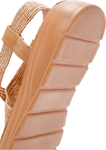 Kadın Bej Hasır Comfort Sandalet 25SFE4615M7
