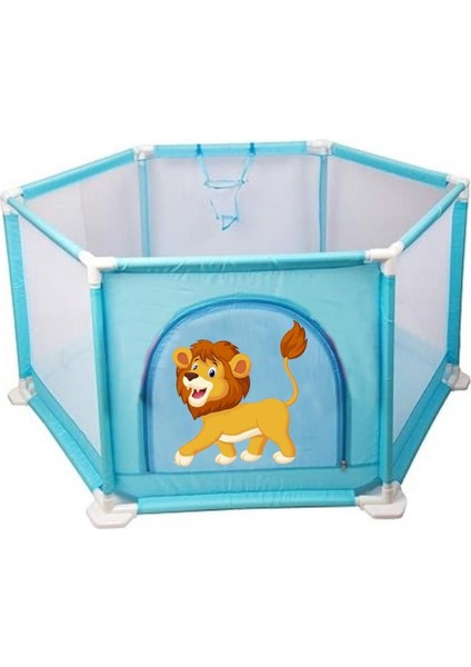 Çocuk Güvenlik Çiti Oyun Alanı Parkı - Oyun Top Havuzu 11599 Aslan