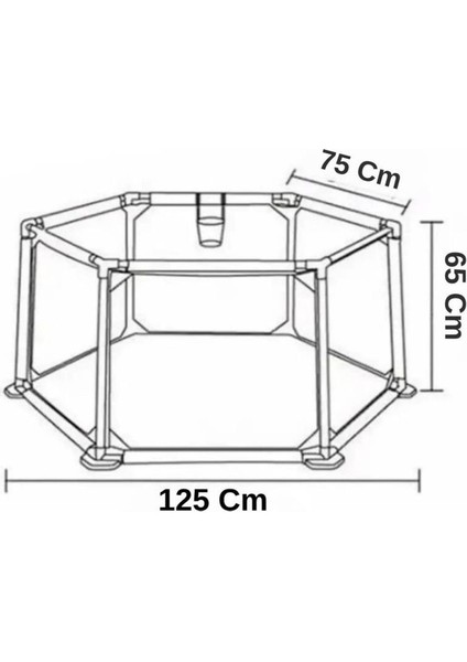 Çocuk Güvenlik Çiti Oyun Alanı Parkı - Oyun Top Havuzu 11599 Aslan modelleri