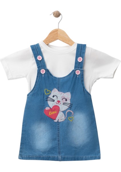 Tshırtlü Kot Jile Mavi