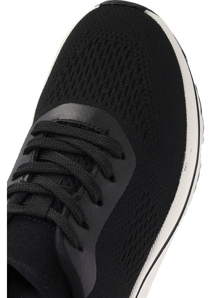 Zero Kadın Siyah Bağcıklı Kalın Tabanlı Sneaker 25SFE49556F