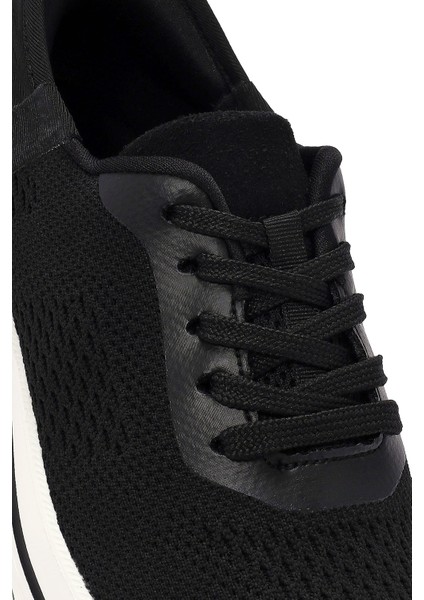 Zero Kadın Siyah Bağcıklı Kalın Tabanlı Sneaker 25SFE49556F