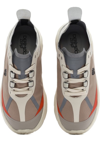 Kadın Bej Bağcıklı Kalın Tabanlı Sneaker 25SFE49626F