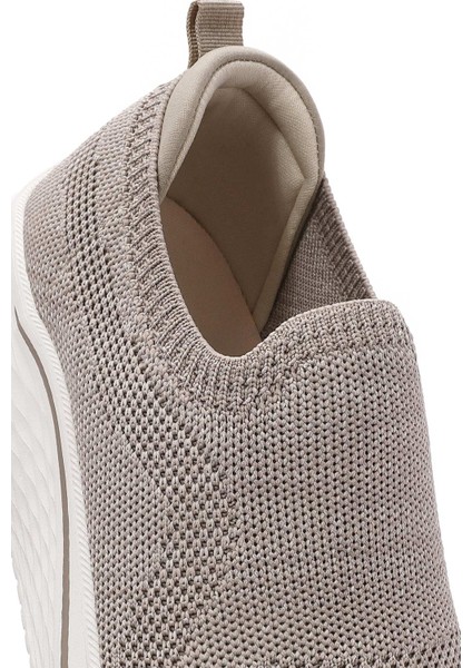Zero Kadın Bej Kalın Tabanlı Kumaş Sneaker 25SFE49536F