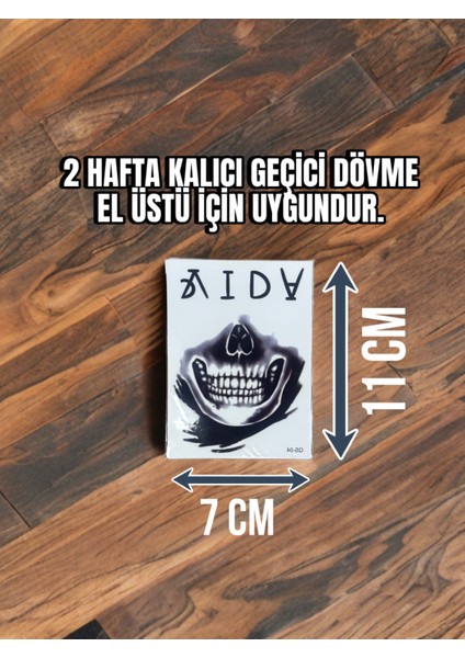 Gerçekçi El Üstü Model Geçici Dövme Tattoo Sticker Qs-04