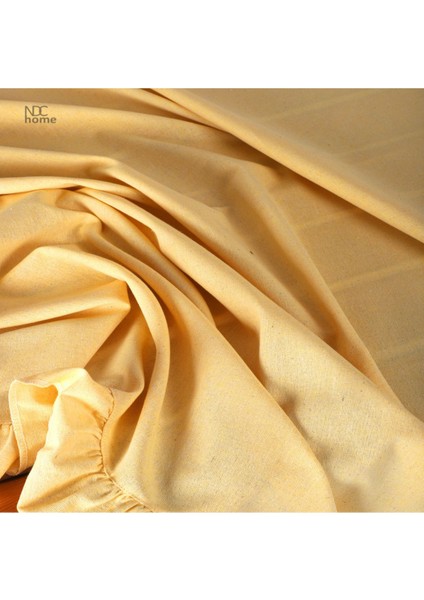 Sarı Keten Fırfırlı Şık Masa Örtüsü, Şık ve Doğal Görünüm Sağlar. fırsatları