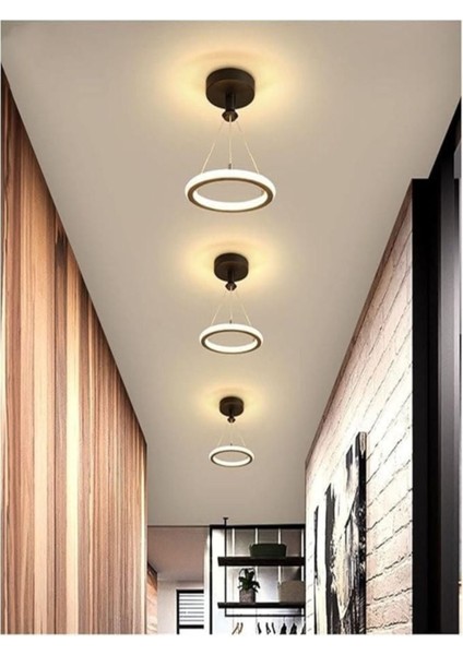 Modern Siyah Ledli Çift Taraflı Avize, Koridor ve Mutfak Için EC-2021