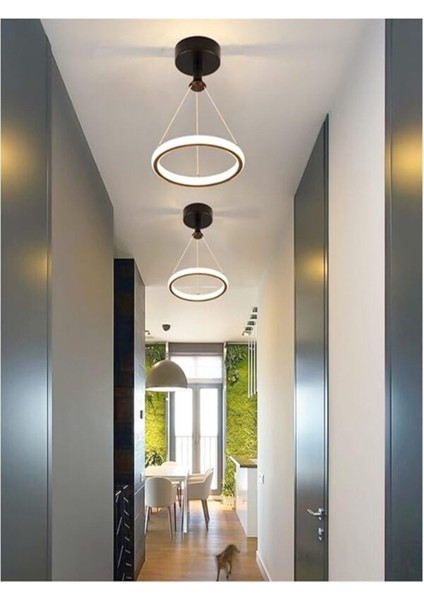 Modern Siyah Ledli Çift Taraflı Avize, Koridor ve Mutfak Için EC-2021 indirimleri