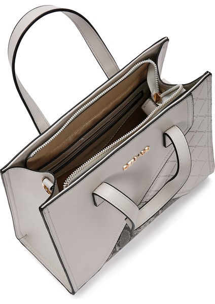 Kadın Gri Uzun Askılı Klasik Kol Çantası 25SBD260914