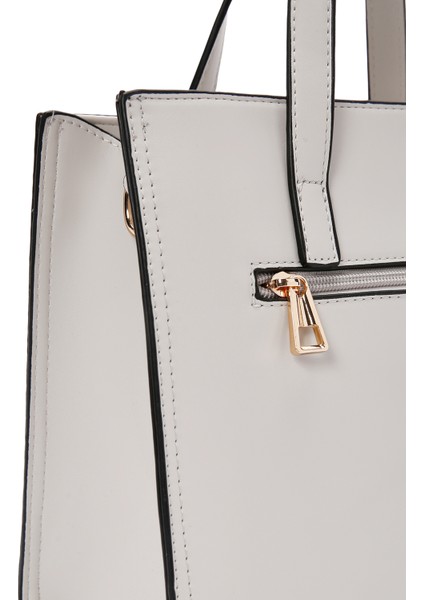 Kadın Gri Uzun Askılı Klasik Kol Çantası 25SBD260914