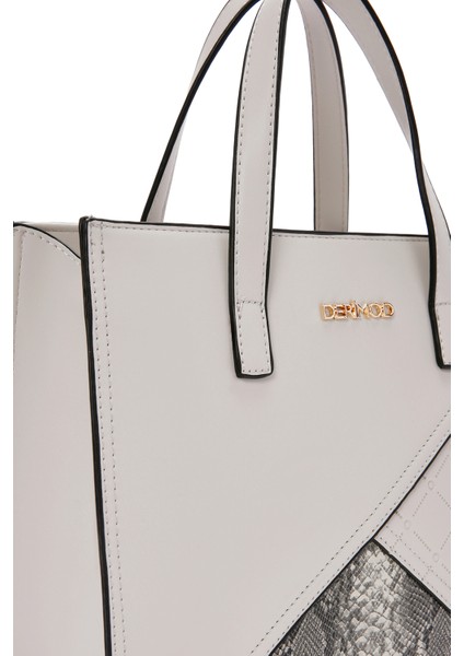 Kadın Gri Uzun Askılı Klasik Kol Çantası 25SBD260914