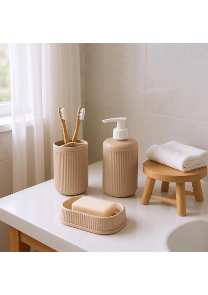 3lü Banyo Seti Bej modelleri